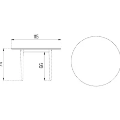 Esstische^FDB Møbler C62 Bjørk Esstisch