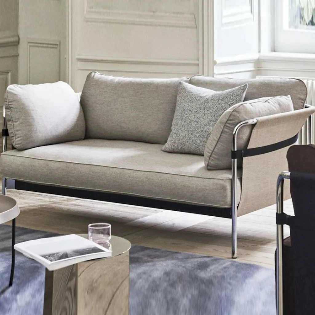Sofas^HAY Can 2.0 2-Sitzer Sofa Gestell Stahl verchromt