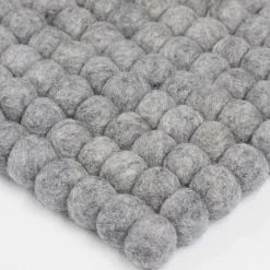 myfelt Carl Filzkugelteppich rechteckig| Teppiche