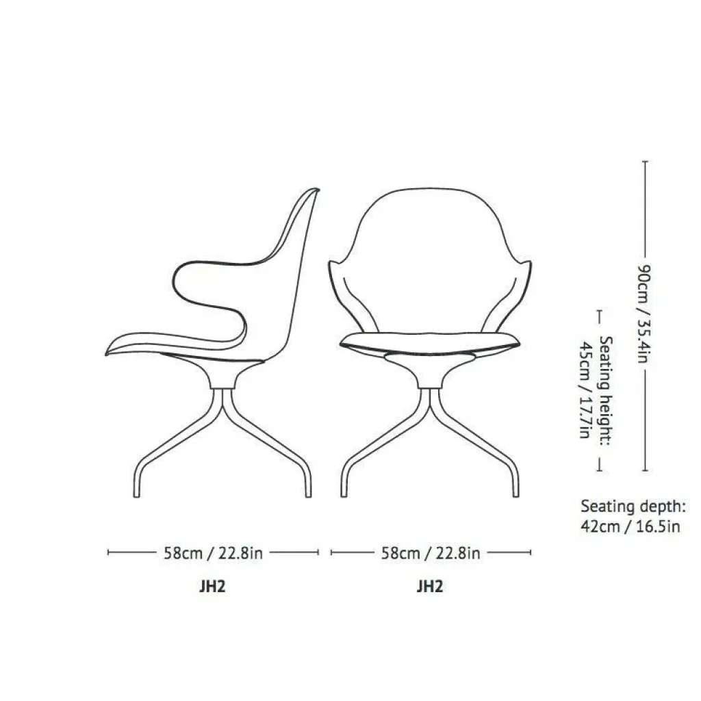 &Tradition Catch JH2 Drehstuhl| Stühle