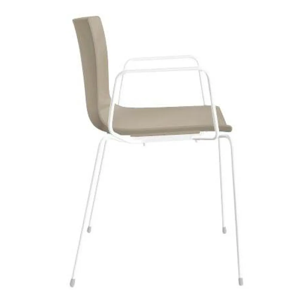 Stühle^Arper Catifa 46 0251 Armlehnstuhl einfarbig weiß