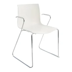 Arper Catifa 46 0287 Armlehnstuhl einf. Kufe Chrom| Stühle