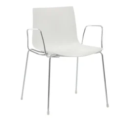 Arper Catifa 46 0251 Armlehnstuhl einfarbig Gestell Chrom| Stühle