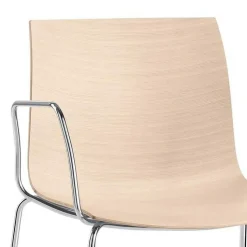 Arper Catifa 46 0251 Armlehnstuhl einfarbig Gestell Chrom| Stühle