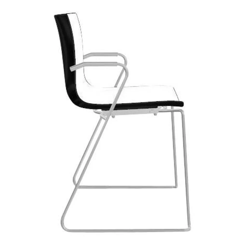 Arper Catifa 46 0287 Armlehnstuhl zweif. Kufe Chrom| Stühle