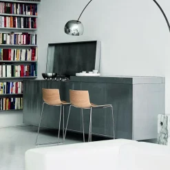 Barhocker^Arper Catifa 46 0572 Barhocker niedrig Eiche