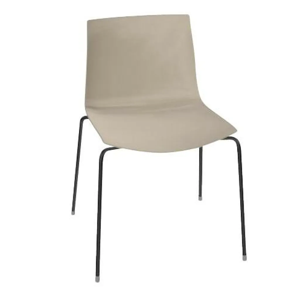 Arper Catifa 46 0251 Stuhl einfarb. Gestell schwarz| Stühle