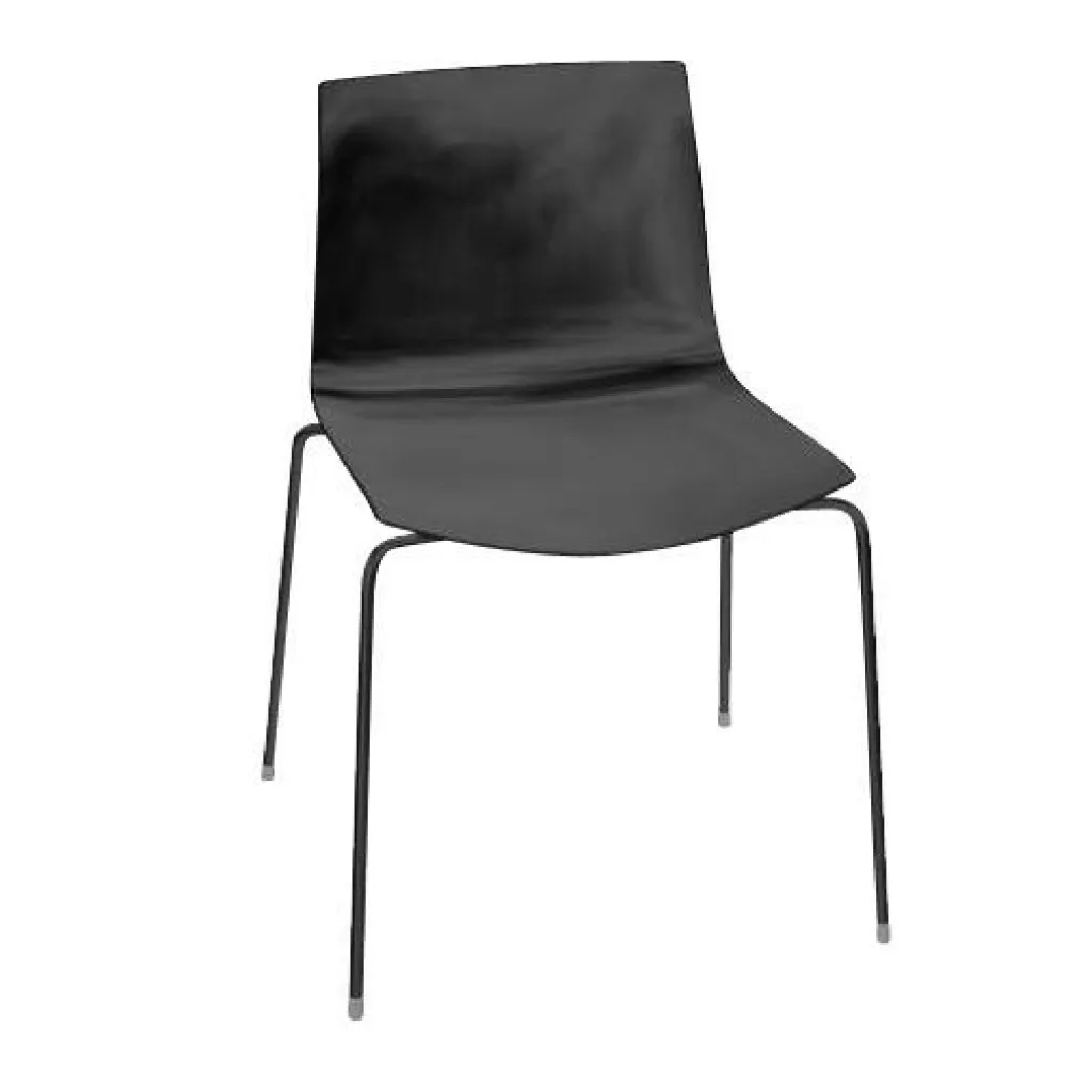 Arper Catifa 46 0251 Stuhl einfarb. Gestell schwarz| Stühle