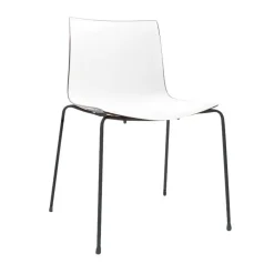 Gartenstühle^Arper Catifa 46 0251 Stuhl zweifar. Gestell schwarz