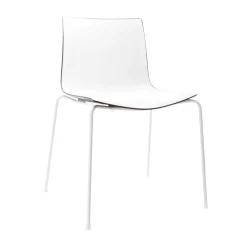 Stühle^Arper Catifa 46 0251 Stuhl zweifarbig Gestell weiß