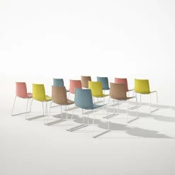 Stühle^Arper Catifa 46 0251 Stuhl zweifarbig Gestell weiß