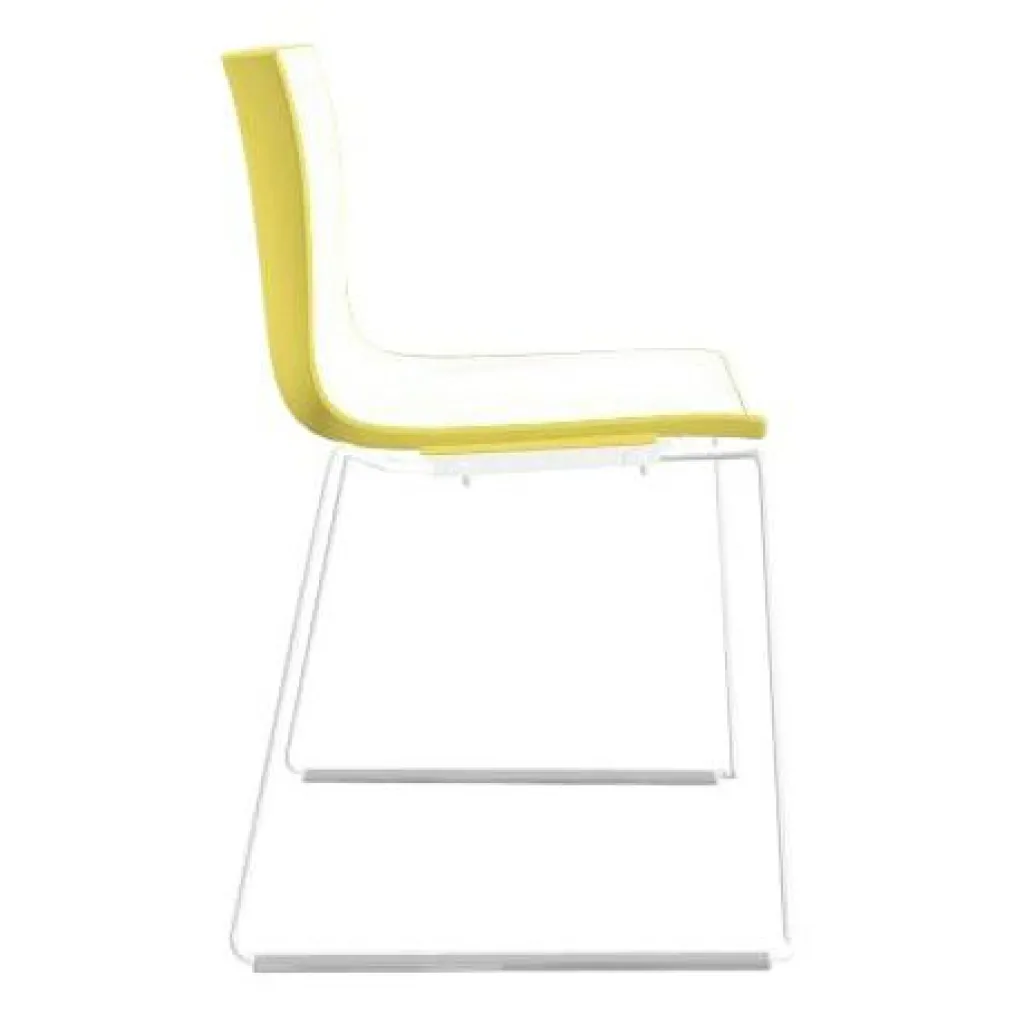 Arper Catifa 46 0278 Stuhl zweifarbig Kufe weiß| Stühle