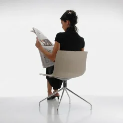 Arper Catifa 46 Stuhl einfarbig mit Sternfuß| Stühle