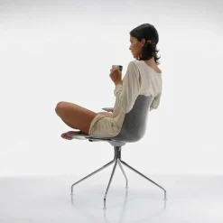 Arper Catifa 46 Stuhl einfarbig mit Sternfuß| Stühle