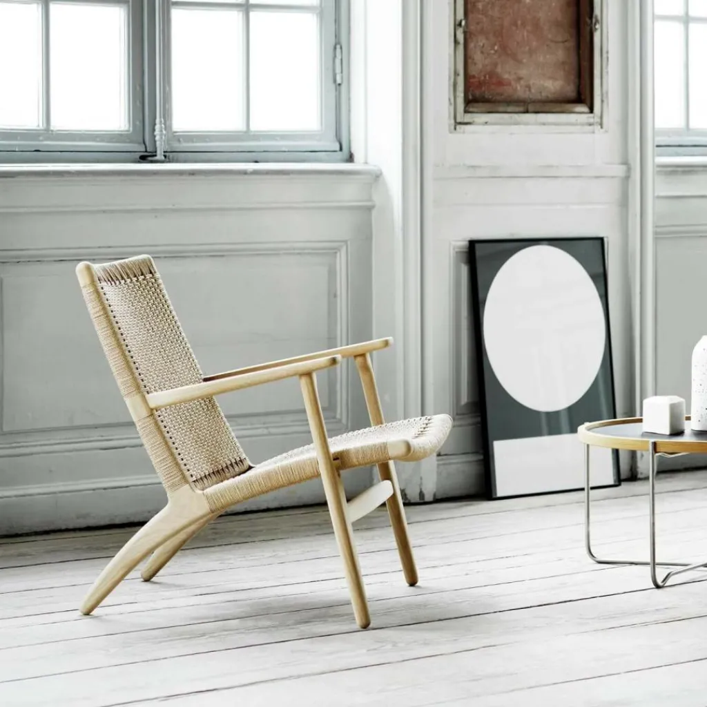 Sessel^Carl Hansen CH25 Sessel Gestell Eiche