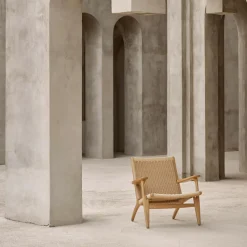 Sessel^Carl Hansen CH25 Sessel Gestell Eiche