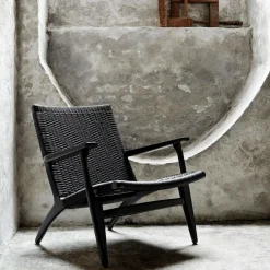 Sessel^Carl Hansen CH25 Sessel Gestell Eiche