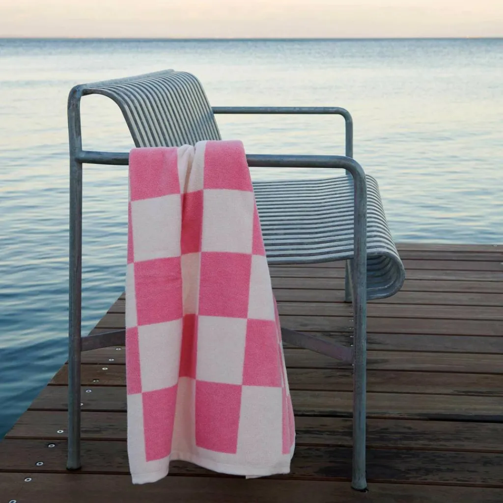 Handtücher|Hand- & Geschirrtücher^HAY Check Badehandtuch 70x136cm