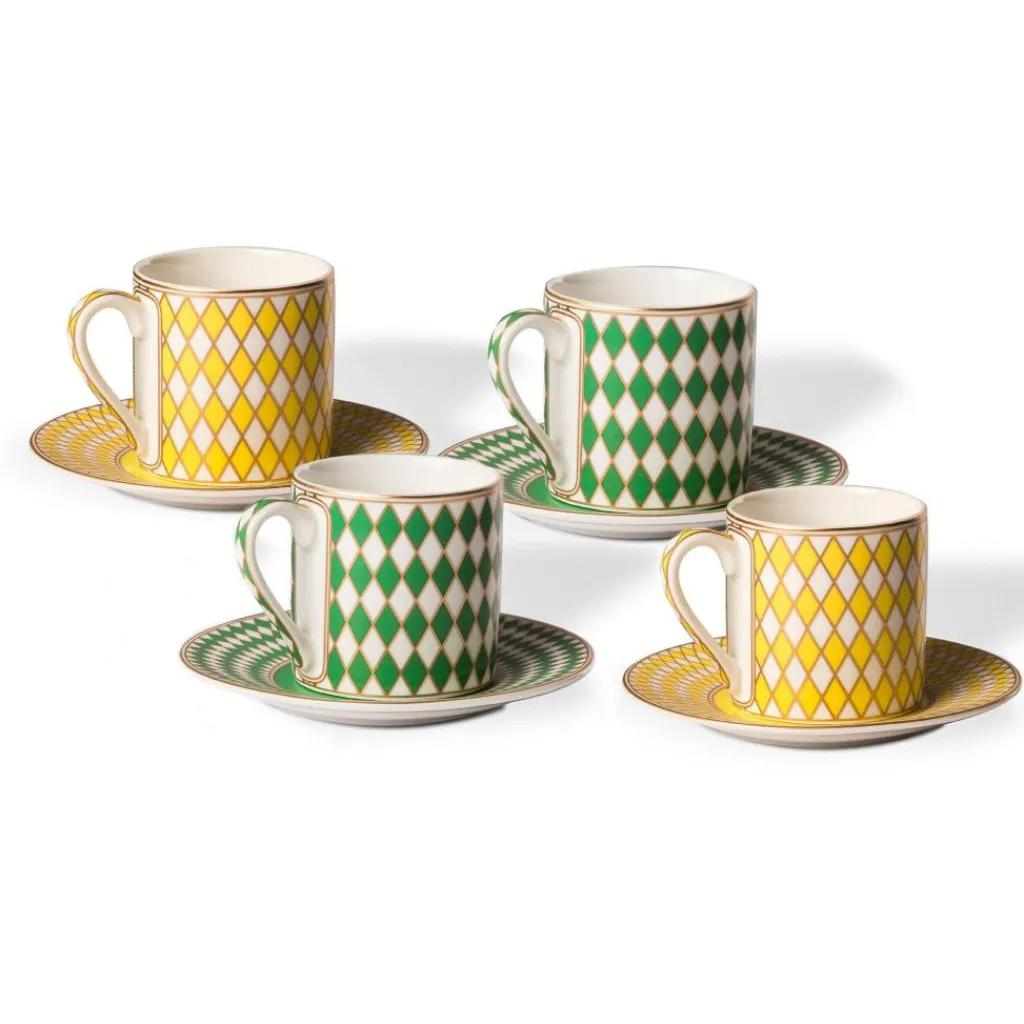 Geschirr^pols potten Chess Espressotasse 4er Set