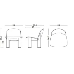 Stühle^HAY Chisel Lounge Stuhl Leder