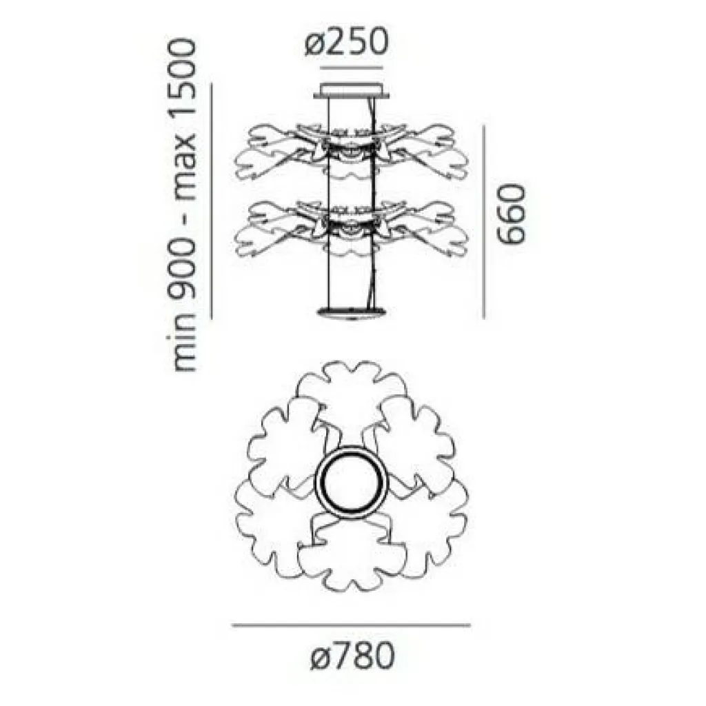 Artemide Chlorophilia 2 Sospensione LED Pendelleuchte App Control| Pendelleuchten
