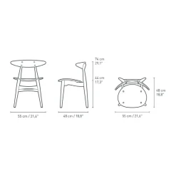 Stühle^Carl Hansen CH33T Soft Tones Stuhl