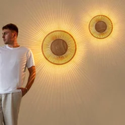 Umage Clava Up Wood Wandleuchte L| Leuchten-Zubehör