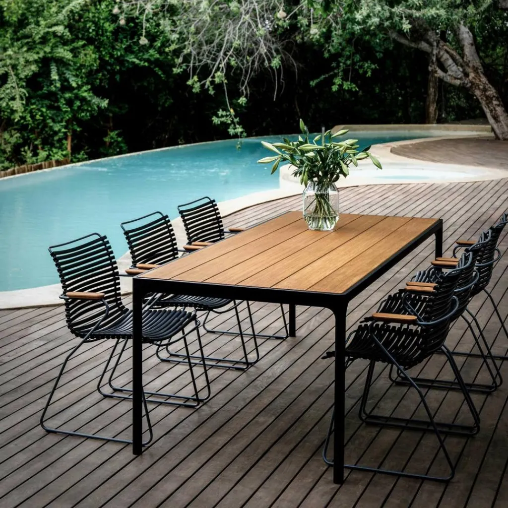 Stühle|Gartenstühle^HOUE Click Gartenarmlehnstuhl mit niedriger Lehne