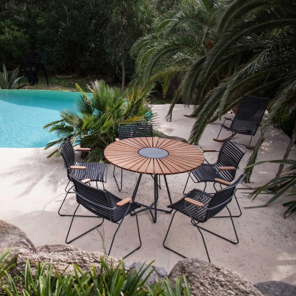 Stühle|Gartenstühle^HOUE Click Gartenarmlehnstuhl mit niedriger Lehne