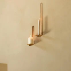 Kerzenständer^Audo Clip Wandkerzenhalter H 34cm