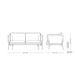 Sofas^&Tradition Cloud LN2 Sofa 2-Sitzer