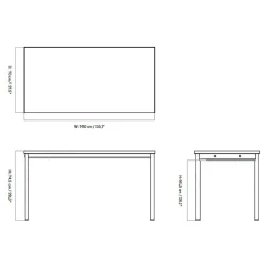 Audo Co Schreibtisch 140x70cm| Schreibtische