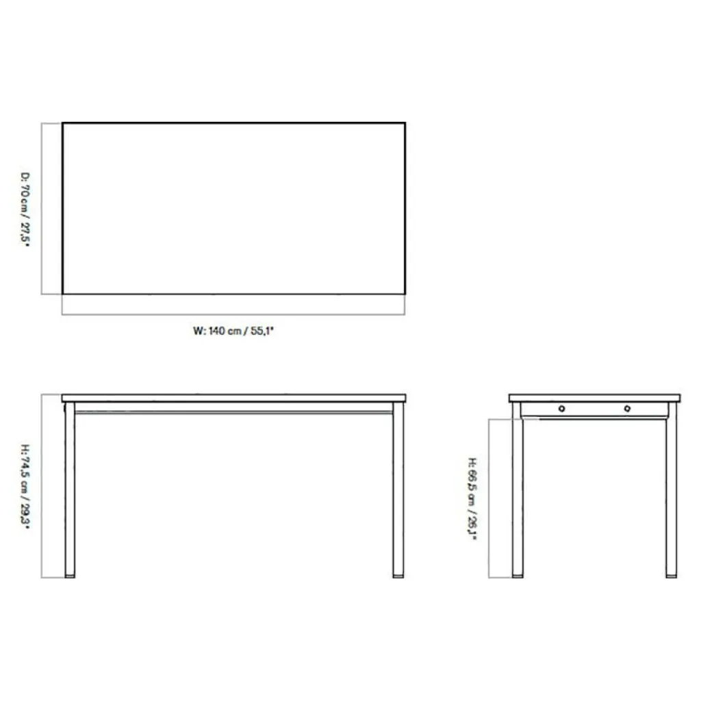 Audo Co Schreibtisch 140x70cm| Schreibtische