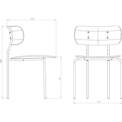 Stühle^Gubi Coco Stuhl Vollpolsterung