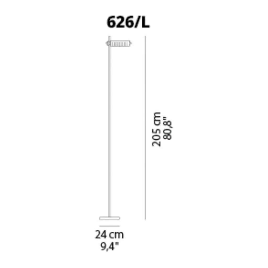Stehleuchten^Oluce Colombo 626/L LED Stehleuchte