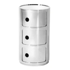 Kartell Componibili 3 Metallic Container| Container|Container