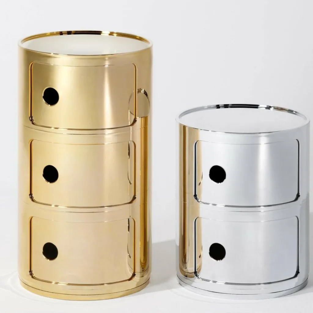 Kartell Componibili 3 Metallic Container| Container|Container