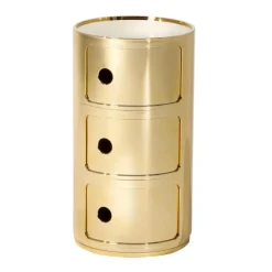 Kartell Componibili 3 Metallic Container| Container|Container