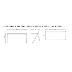 HAY Copenhague CPH 190 Schreibtisch| Schreibtische