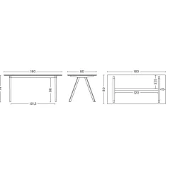 Schreibtische^HAY Copenhague CPH10 2.0 Schreibtisch Laminat 160x80cm