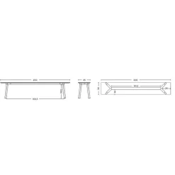 Bänke^HAY Copenhague CPH Deux 215 2.0 Bank 200cm