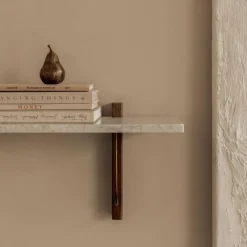 Regale^Audo Corbel Wandregal Marmor 100cm