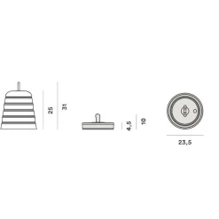 Foscarini Cri Cri LED Außenleuchte mit Akku| Outdoor-Akkuleuchten|Outdoor-Akkuleuchten