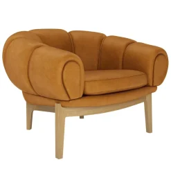 Sessel^Gubi Croissant Lounge Chair Leder