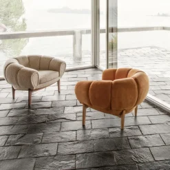 Sessel^Gubi Croissant Lounge Chair Leder