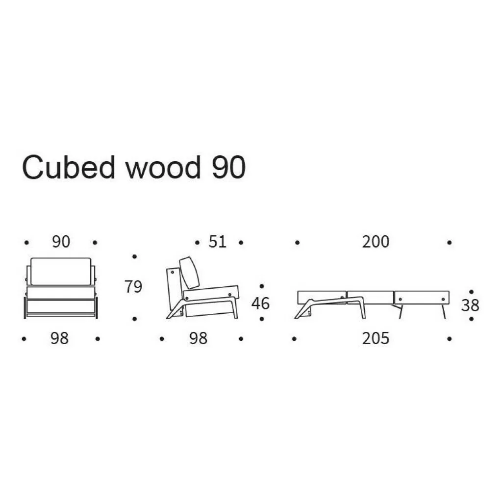 Sessel^Innovation Living Cubed 90 Sessel Eiche