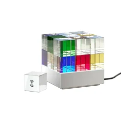 Tischleuchten^Tecnolumen CUBELIGHTmove LED Akkuleuchte mit Funkwürfel
