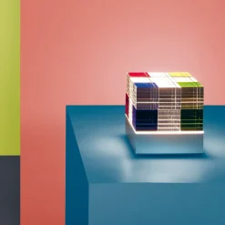 Tischleuchten^Tecnolumen CUBELIGHTmove LED Akkuleuchte mit Funkwürfel