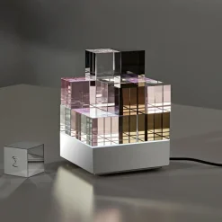 Tischleuchten^Tecnolumen CUBELIGHTmove LED Akkuleuchte mit Funkwürfel