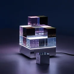 Tischleuchten^Tecnolumen CUBELIGHTmove LED Akkuleuchte mit Funkwürfel